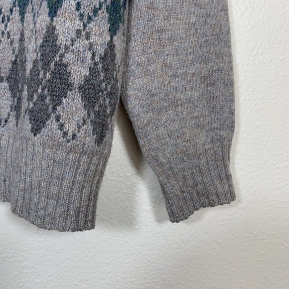 Vintage Penobscot Bay Traders Men's Sweater Size M Argyle Front Made in the USA - Picture 5 of 8